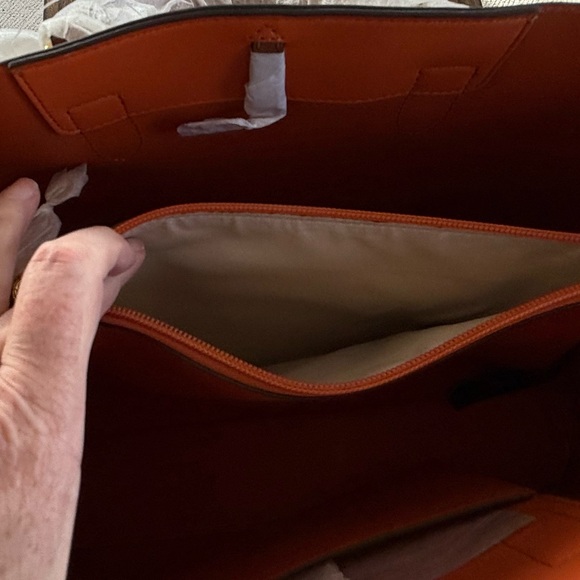 Lauren Ralph Lauren Brown Marcy large tote bag NWT - Picture 9 of 14